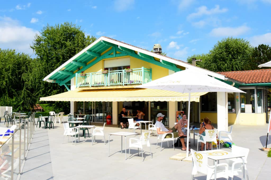 Campsite restaurant in the Landes